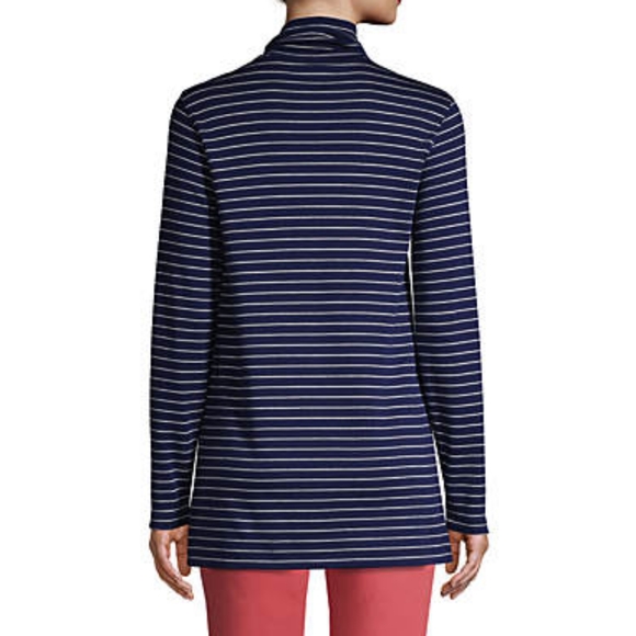 LANDS' END Women's Cotton Turtleneck Tunic - Picture 2 of 7